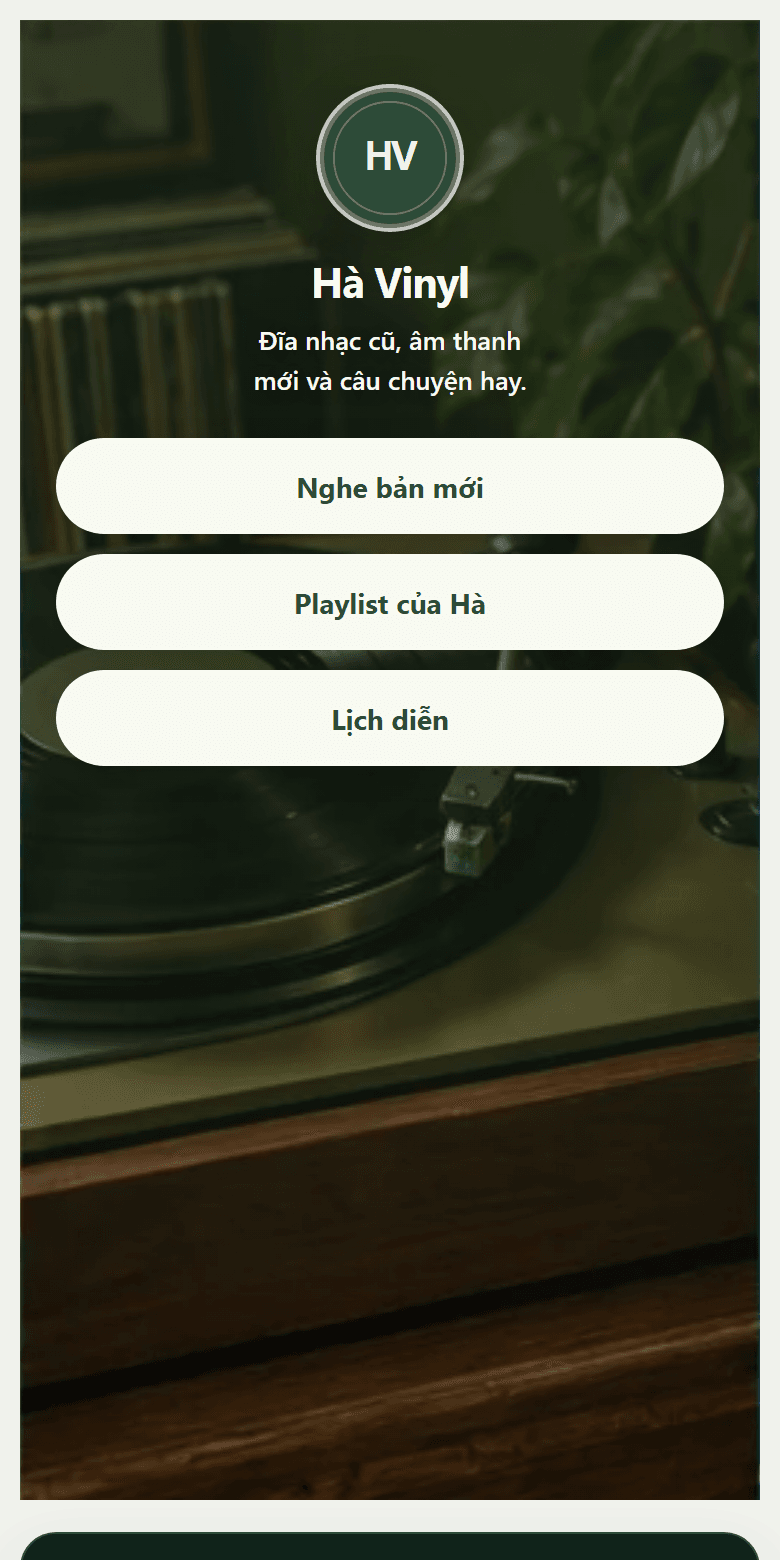 Ảnh bìa minh họa của Hà Vinyl